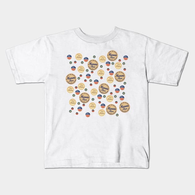 Hamm's Beer Coasters Kids T-Shirt by Eugene and Jonnie Tee's